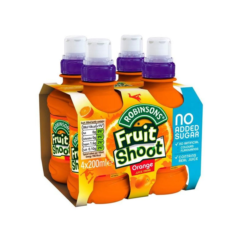 Fruit Shoot Orange Drnk 4x200m product thumbnail 2