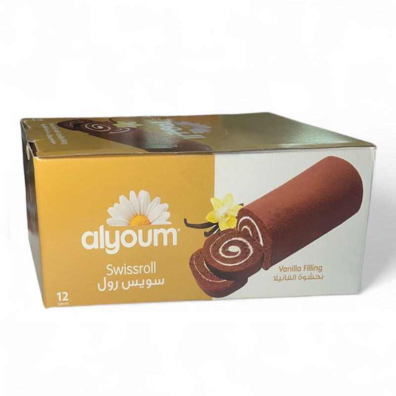 Al Youm Swiss Roll Vanilla 12x25gr product thumbnail 2