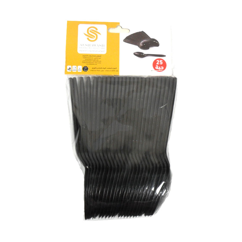 Alshawash Plastic Spoon Black product thumbnail 2