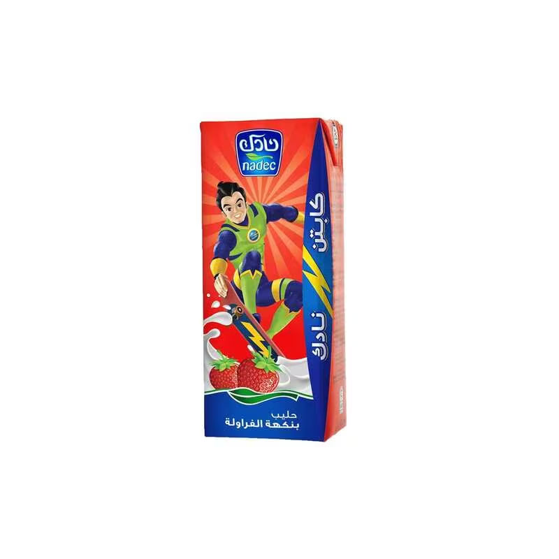 Nadec Strawberry Milk 6x185ml product thumbnail 2