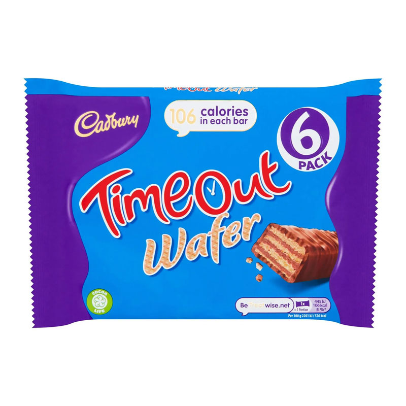 Cadbury Time Out Wafer 6pk product thumbnail 2