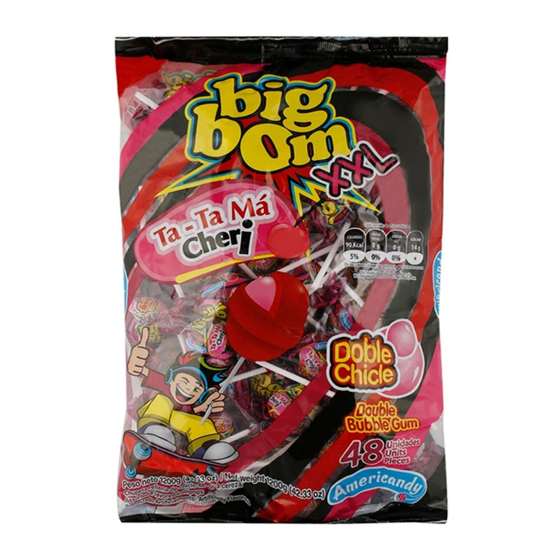 Americcandy Big Bom Gum Cherry