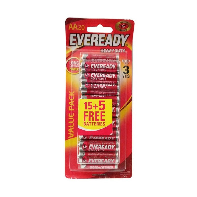 Evready Red Aa 15+5