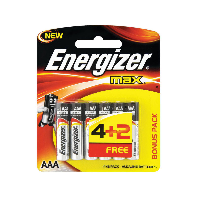 Energizer Max Aaa E92 6pc. product thumbnail 2