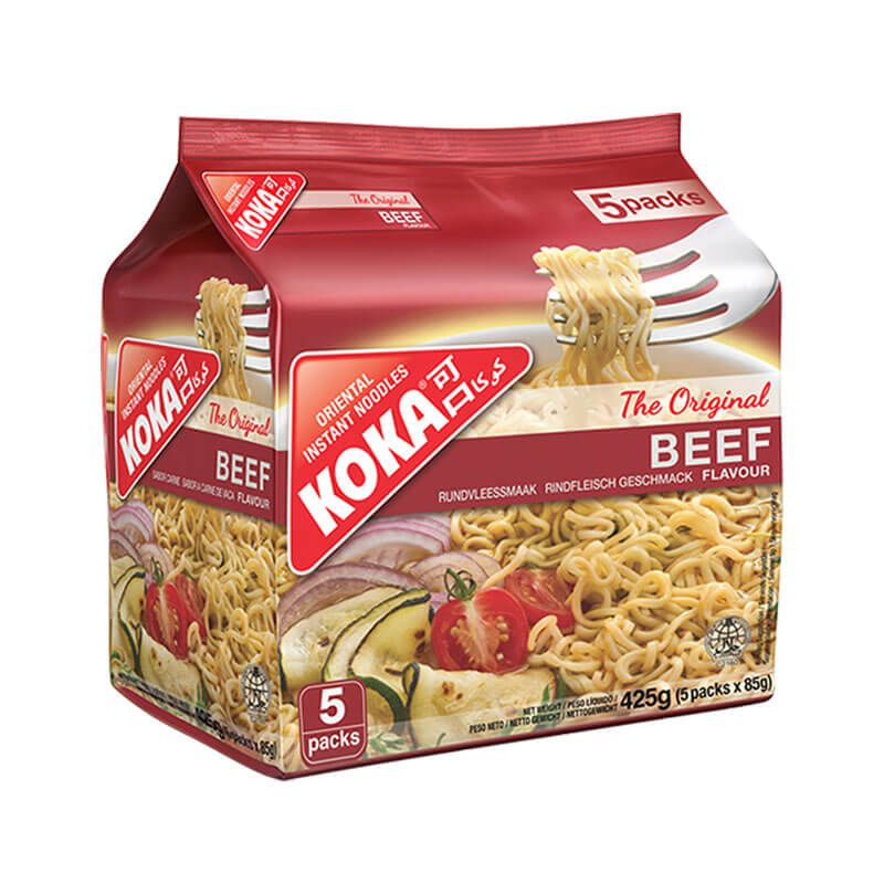 Koka Inst Noodle Beef 5x85gr