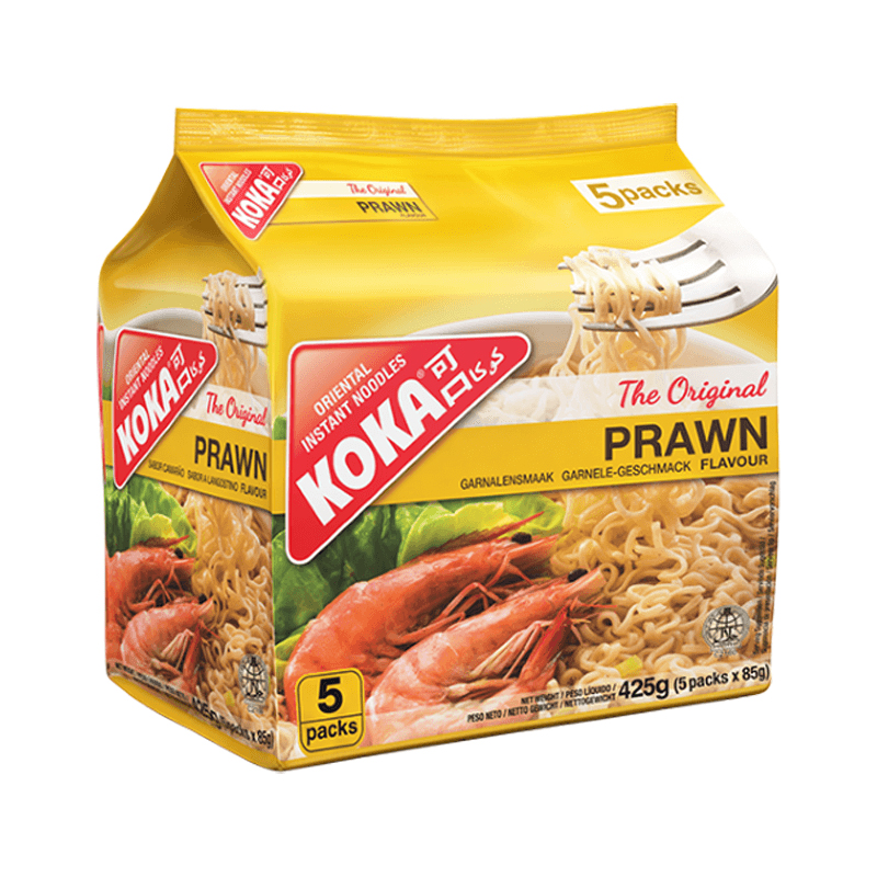 Koka Noodles Pkt Prawn 5x85gr