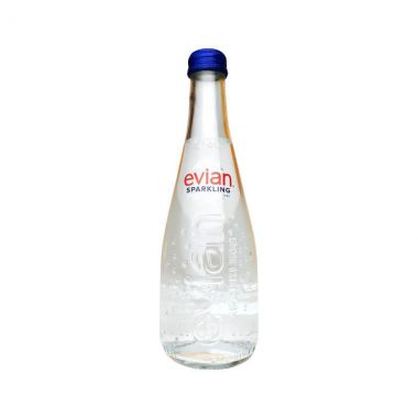 Evian Sparkling Glass