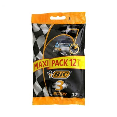 Bic 3 Action Maxi Shave 12pc.
