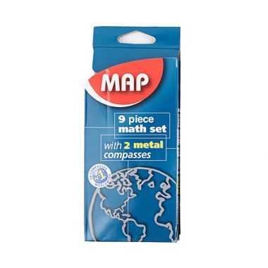 Map Math Set 9pc.
