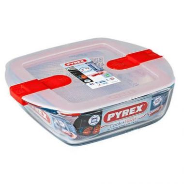 Pyrex Cook&heat Squar Clear Gl