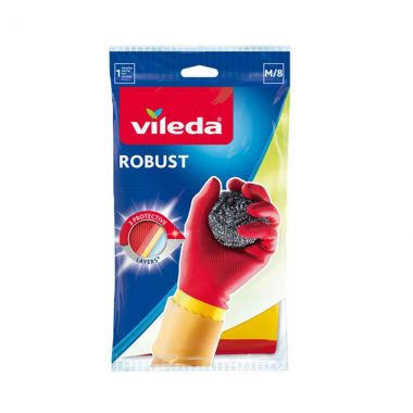 Vileda Rubber Gloves Toughs M