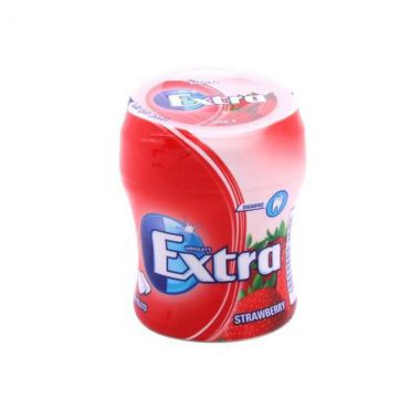 Extra Strawberry Bottle Gum 60