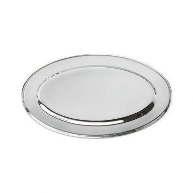 Steel Oval Plate 55 Cm