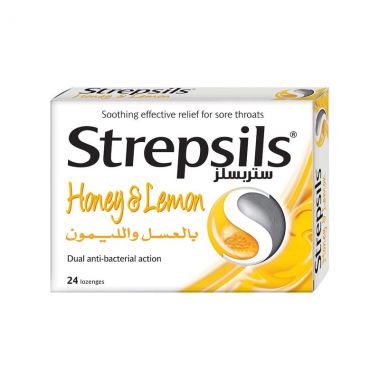 ستريبسلز بالعسل و الليمون 24 حبة