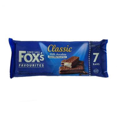 فوكسز كلاسيك شوكولاتة وحليب 7*25 غم