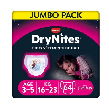 Drynites Jumbo Girl3-5y 16-23k