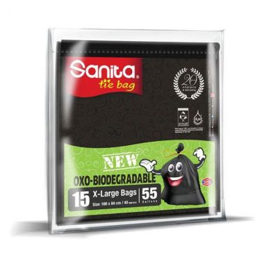 Sanita Tie Bag Ext Strong 2+2