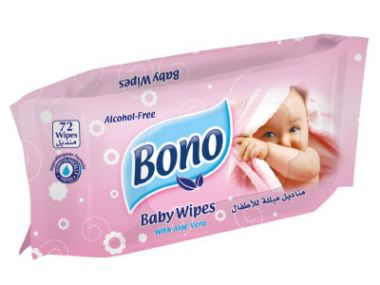Bono Baby Wipes W-aloe Vera
