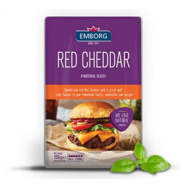 Emborg Red Chedar Cheese Slice