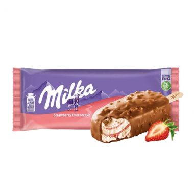 ميلكا تشيز كيك بالفراولة ايس كريم 90 مل