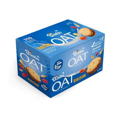 Bimbo Oat Bisc Raisin 12x30gr 