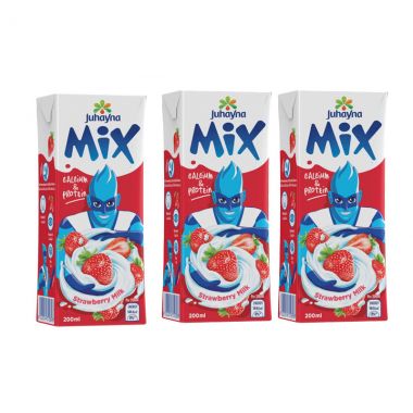Juhayna Mix Milk Straw 3x200ml