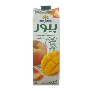 جهينة عصير بيور مانجو وخوخ 1 لتر