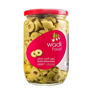 Wadi Food Sliced Green Olives 355gr