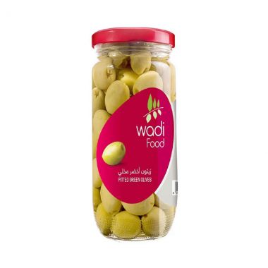 Wadi Food Pitted Green Olives 155gr
