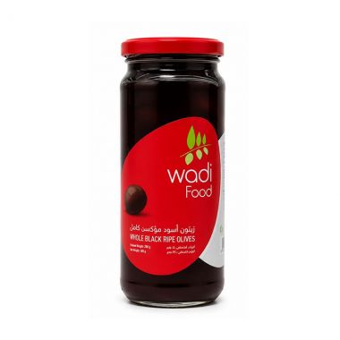 Wadi Food Whole Black Ripe Olives 200gr