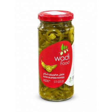 Wadi Food Sliced Jalepeno Peppers 155gr