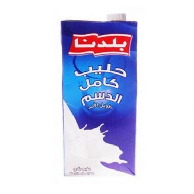 بلدنا حليب كامل الدسم 1 لتر