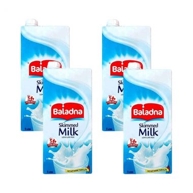 بلدنا حليب خالي الدسم 4*1 لتر