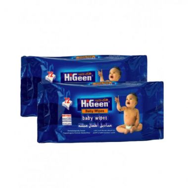 Higeen Baby Wipes 2x72 Ct