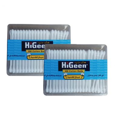 Hi Geen Cotton Buds 2x200pc.