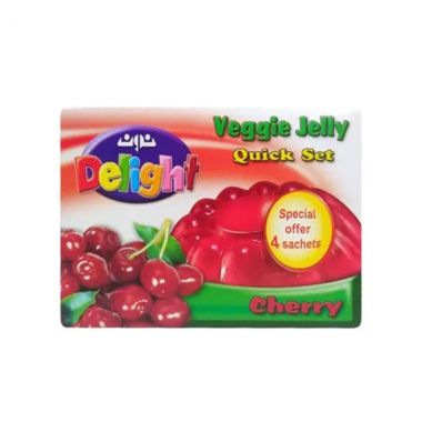 نون جلي نباتي بنكهة الكرز 4*85 غم