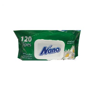 Nano Wet Wipes Camomile 120ct