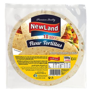 New Land Flour Tortilla 10 Inc