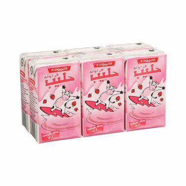 حمودة حليب الفراولة 6*125 مل