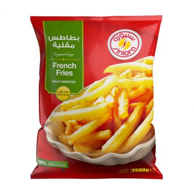 سنيورة بطاطا مقلية جاهزة للقلي 2500 غم