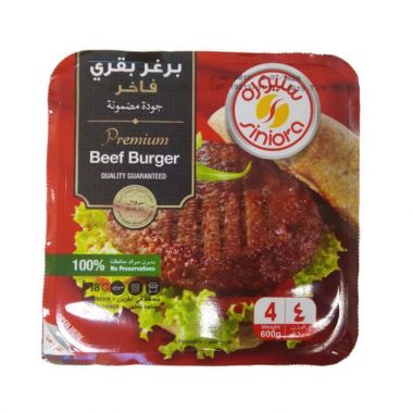 Siniora Premium Beef Burger 4p