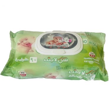 بيبي لايف مناديل مبلله خالية من الكحول 90 منديل