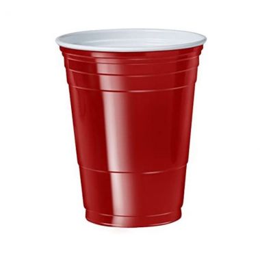 Rz Red Cup Plastic 12 Oz