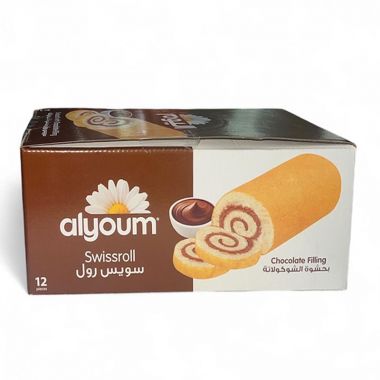 Al Youm Swiss Roll Chocolate  12x25g