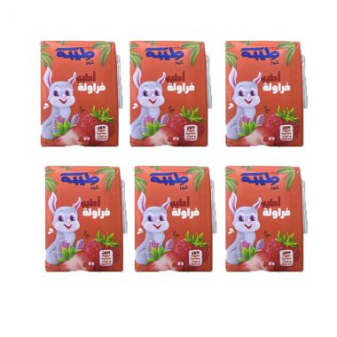طيبة عصير فراولة 6*125 مل