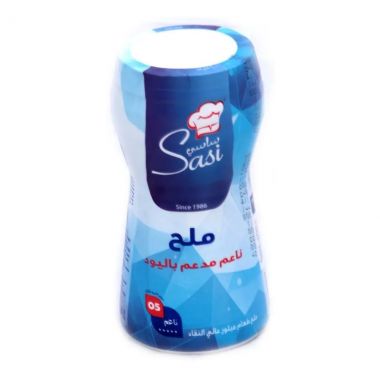 ساسي ملح طعام علبة 600 غم