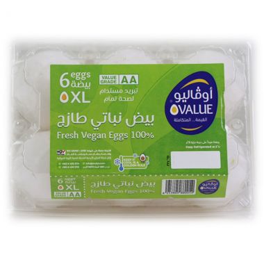 Xl بيض اوفاليو بلاستيك 6 