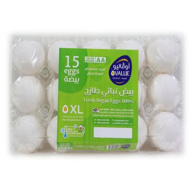 Xl 15 بيض اوفاليو بلاستيك 
