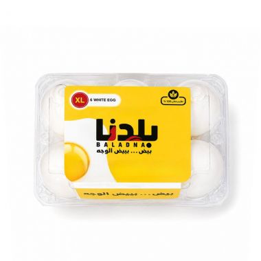 Xl 6 بلدنا بيض طازج 