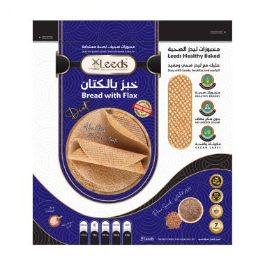 ليدز خبز  بالكتان 470 غم